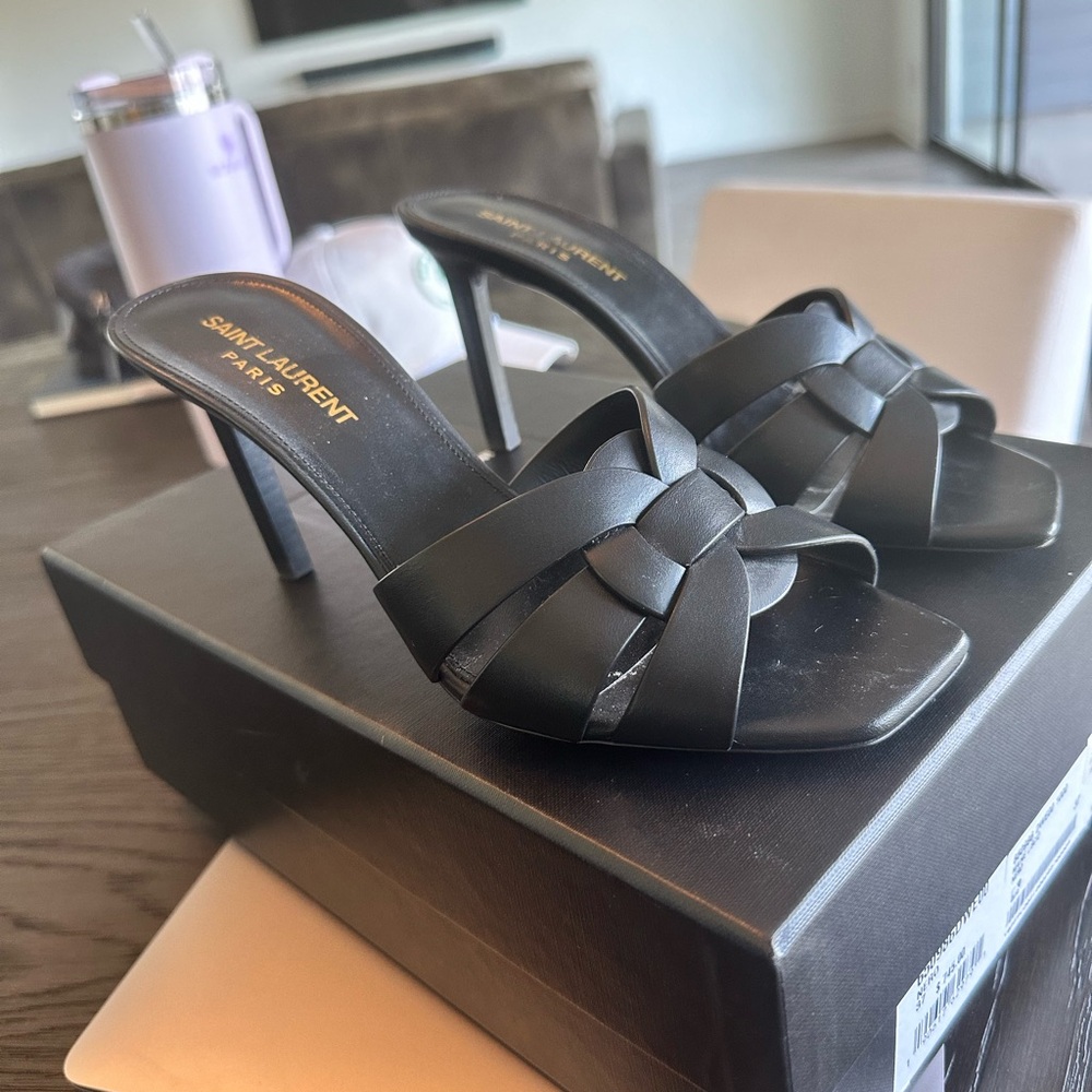 YSL Tribute Mule - size 37, Nero